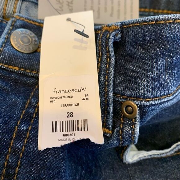 Harper Heritage High Rise Straight Leg Crop Jeans - Picture 8 of 11